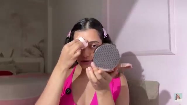 @aashiadani reviewing Kay Beauty Full Coverage Cloud Cushion Foundation at 02:01 in a YouTube Shorts video