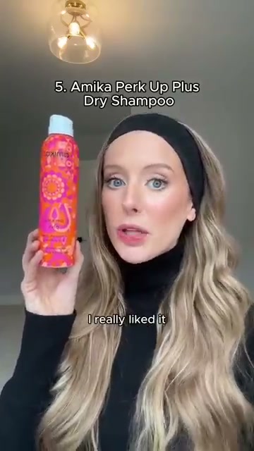 @abbeyyung reviewing Am Perk Up Plus Dry Shampoo at 00:38 in a YouTube Shorts video