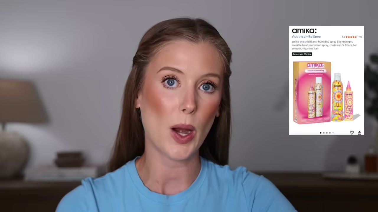 @abbeyyung reviewing amika The Shield Anti-Humidity Spray at 30:08 in a YouTube Shorts video