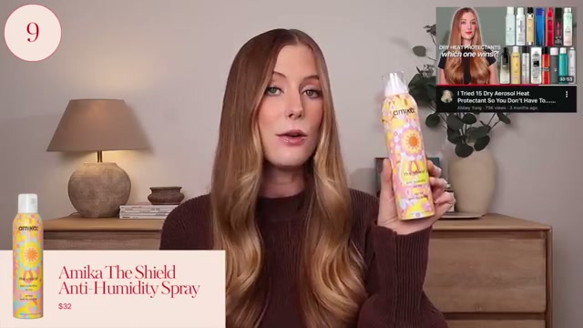 @abbeyyung reviewing amika The Shield Anti-Humidity Spray at 10:23 in a YouTube Shorts video
