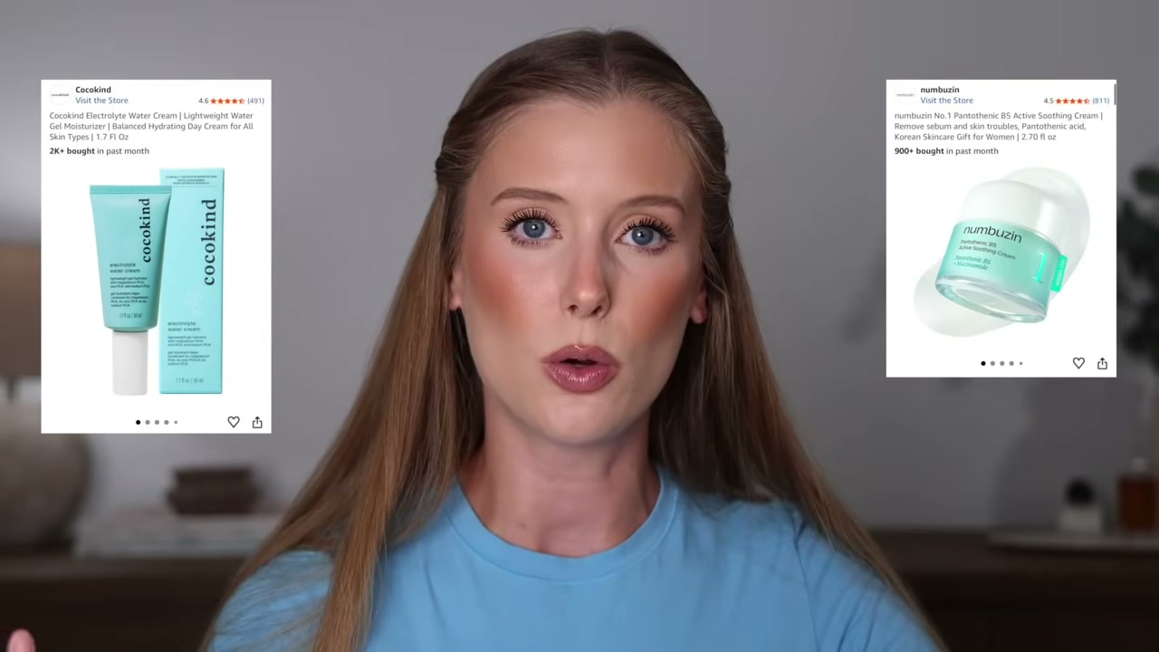 @abbeyyung reviewing Cocoa Kind Electrolyte Water Cream at 06:38 in a YouTube Shorts video