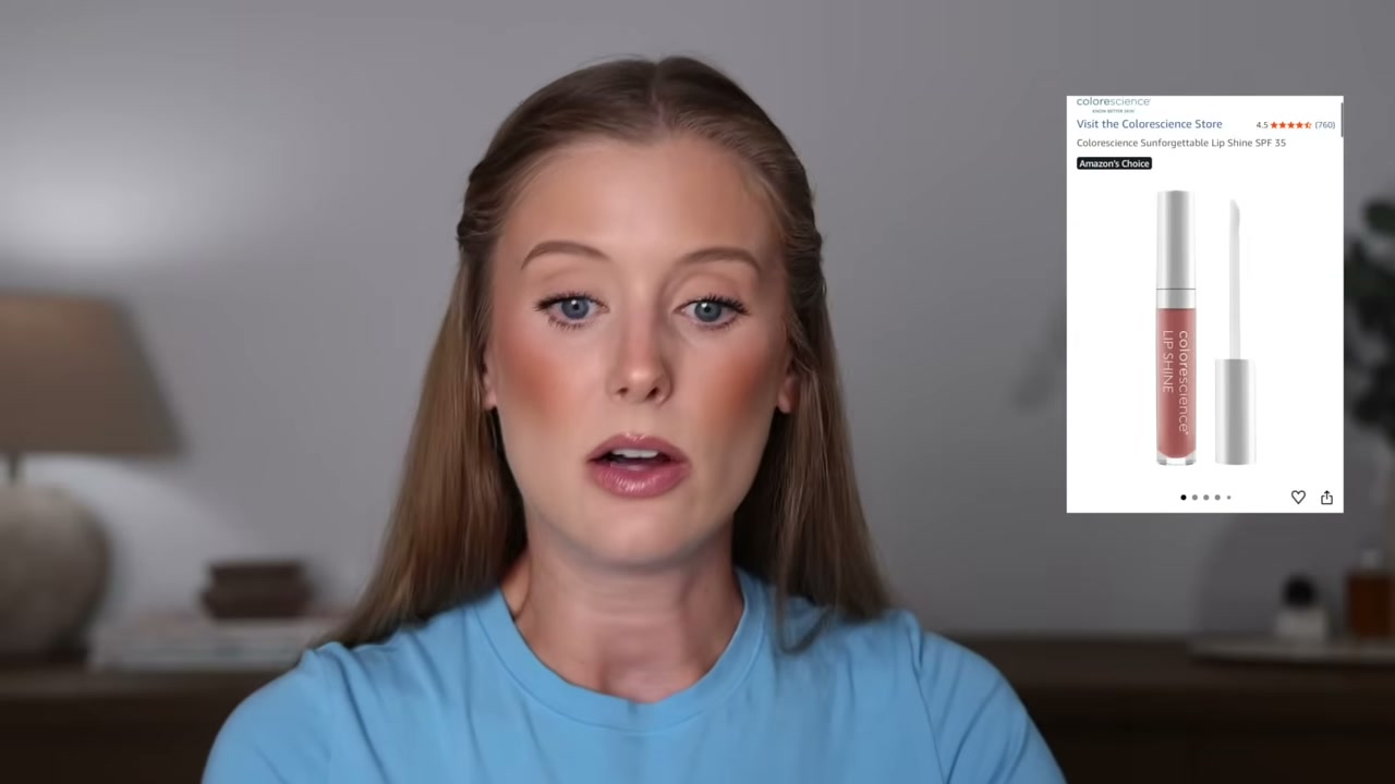 @abbeyyung reviewing Color Science Peptide Lip Shine with SPF 30 at 20:24 in a YouTube Shorts video