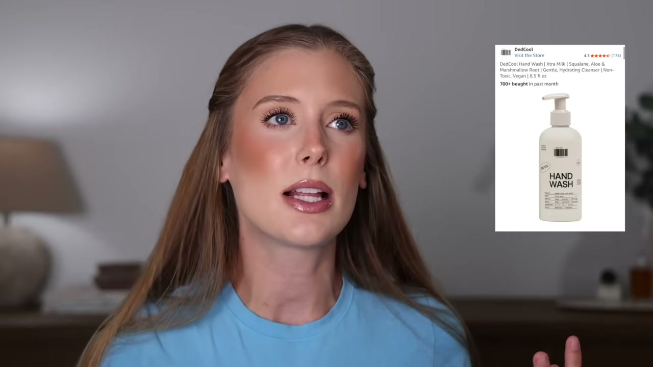 @abbeyyung reviewing DedCool Extra Milk Hand Wash at 12:04 in a YouTube Shorts video