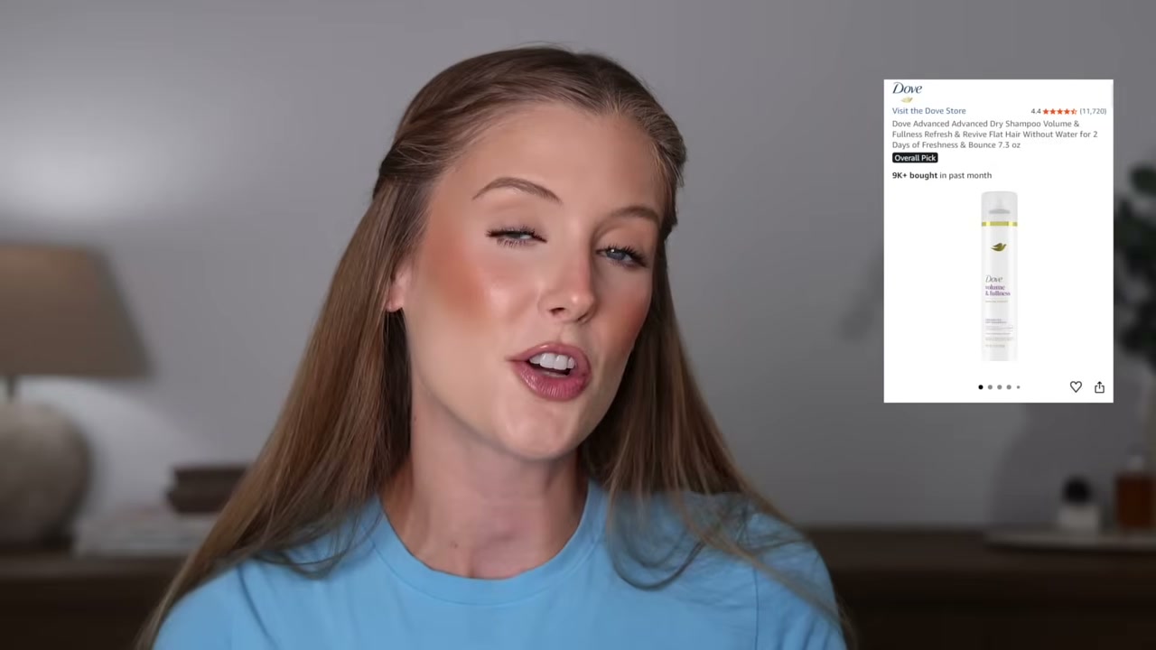 @abbeyyung reviewing Dove Volume and Fullness Dry Shampoo at 31:29 in a YouTube Shorts video