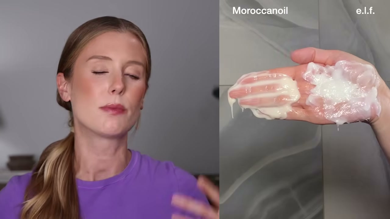 @abbeyyung reviewing e.l.f. Cosmetics Never Thirsty Moisturizing Conditioner at 31:33 in a YouTube Shorts video