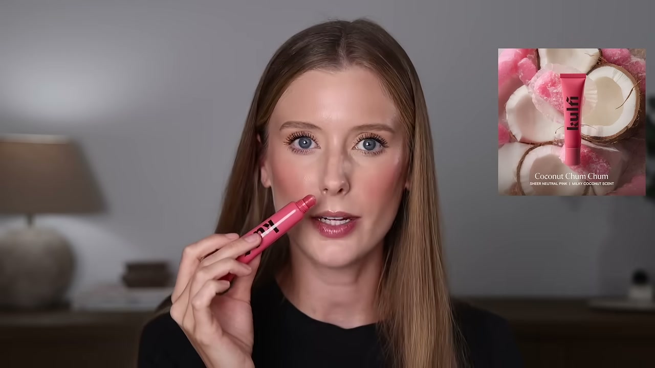 @abbeyyung reviewing Kulfi Lip Snack Glossing Lip Balm at 45:33 in a YouTube Shorts video