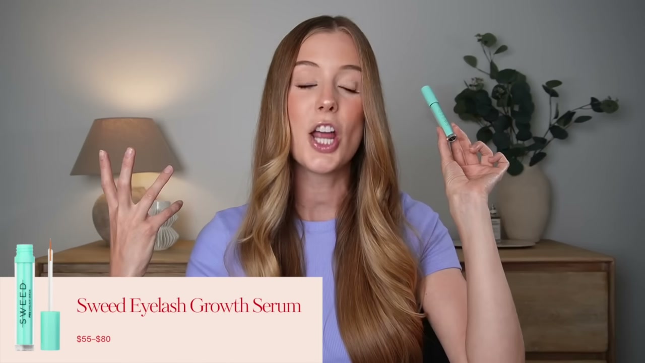 @abbeyyung reviewing Sweed Beauty Eyelash Growth Serum at 06:22 in a YouTube Shorts video