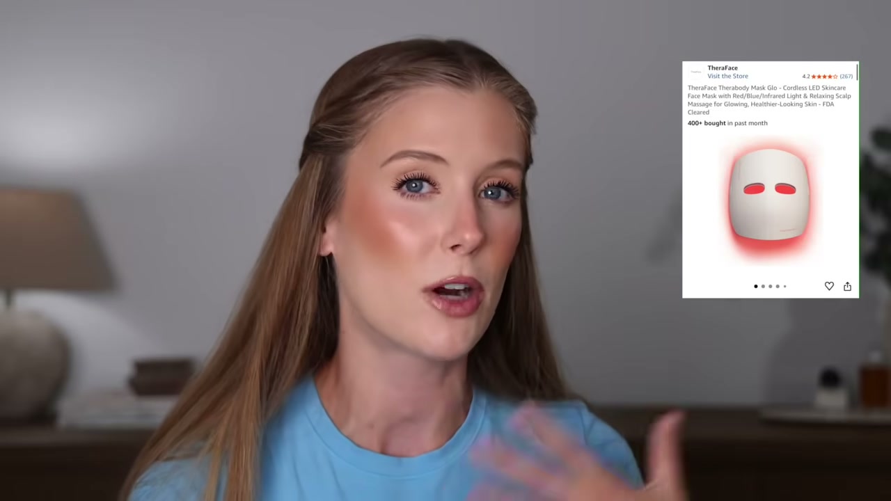@abbeyyung reviewing Thera Body Glow Mask at 10:22 in a YouTube Shorts video