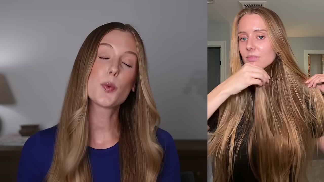 @abbeyyung reviewing UNOVE Detangling Heat Protectant Spray at 44:34 in a YouTube Shorts video