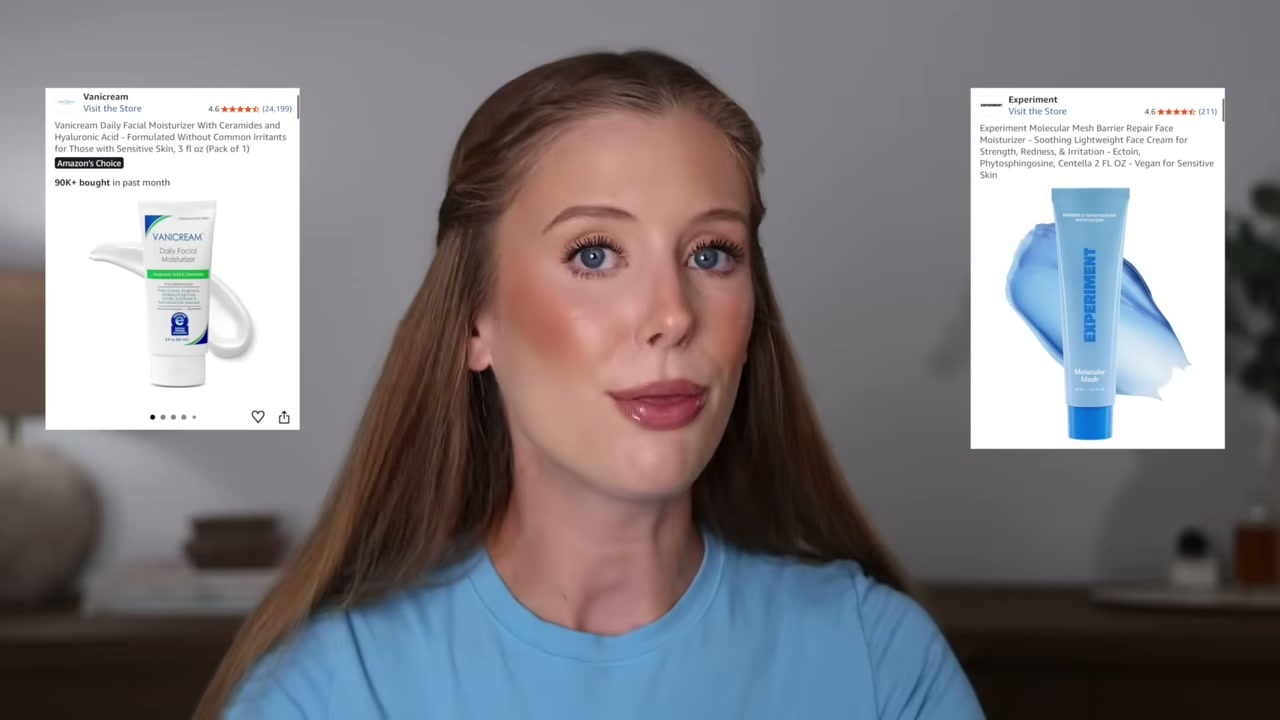 @abbeyyung reviewing Vanicream Daily Facial Moisturizer at 05:19 in a YouTube Shorts video