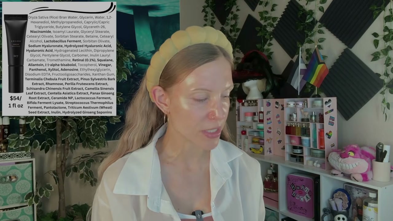 @aliceintherabbithole reviewing 107 Beauty Vinbiome Retinal Serum at 08:19 in a YouTube Shorts video