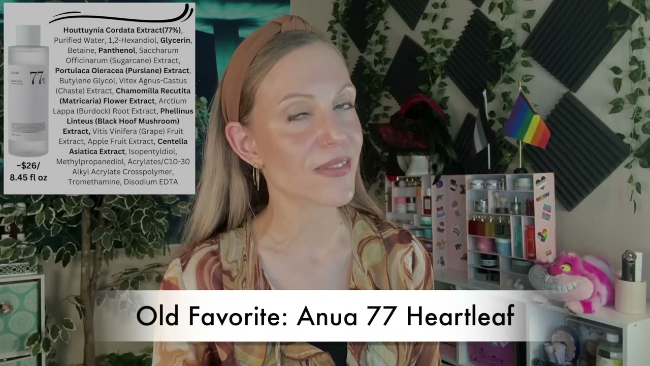 @aliceintherabbithole reviewing Anua Heartleaf 77 Toner at 04:41 in a YouTube Shorts video