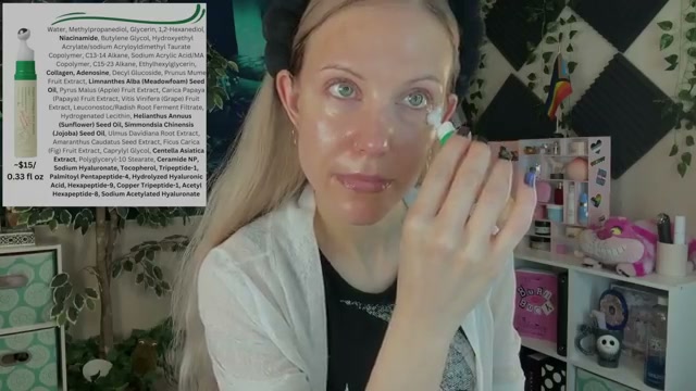 @aliceintherabbithole reviewing AXIS-Y Vegan Collagen Serum at 21:16 in a YouTube Shorts video