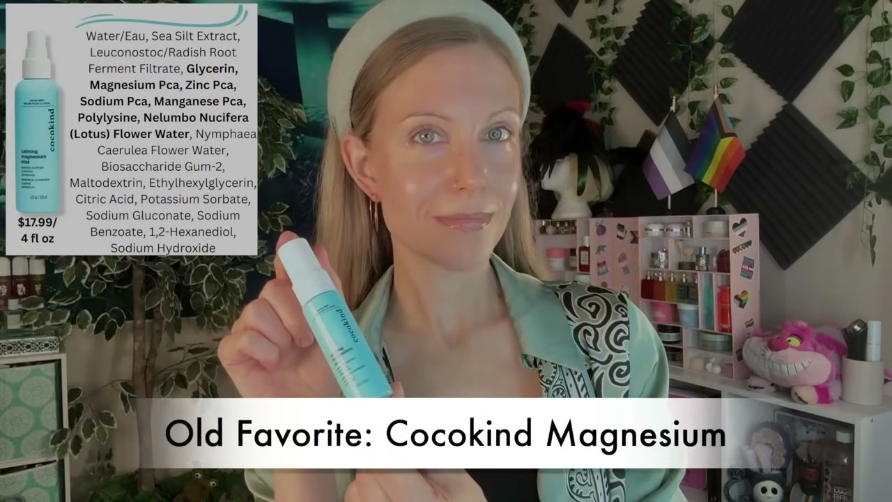 @aliceintherabbithole reviewing cocokind Calming Magnesium Mist at 05:34 in a YouTube Shorts video