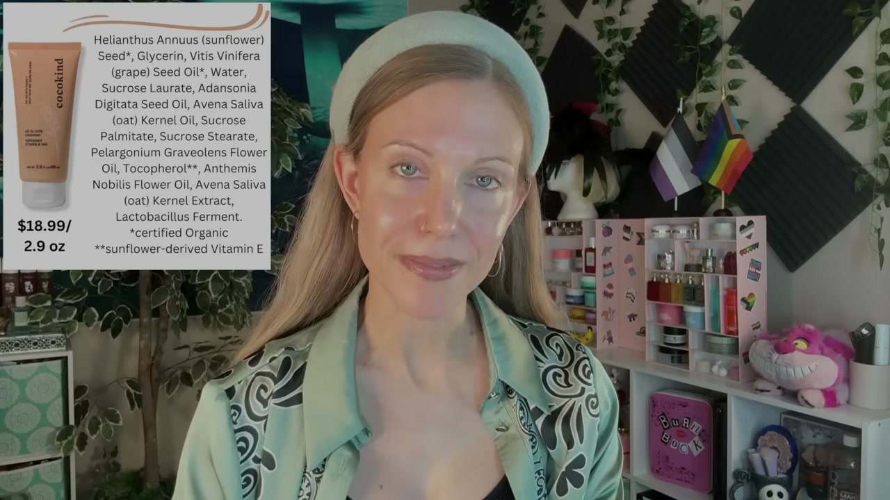 @aliceintherabbithole reviewing cocokind Oil to Milk Cleanser at 34:55 in a YouTube Shorts video