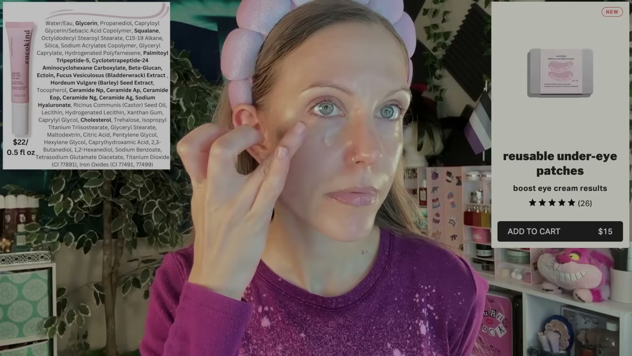 @aliceintherabbithole reviewing cocokind Reusable Patches at 17:27 in a YouTube Shorts video