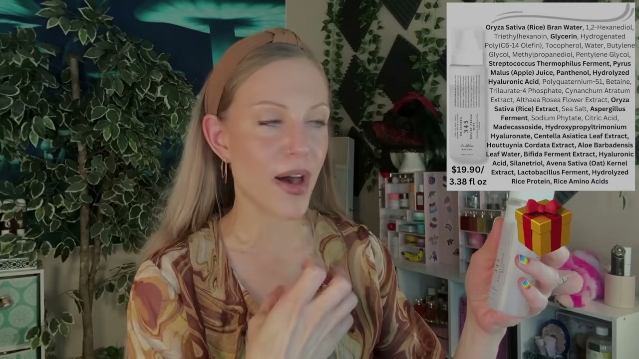 @aliceintherabbithole reviewing Dr. Althea 345 Relief Cream Mist at 06:19 in a YouTube Shorts video