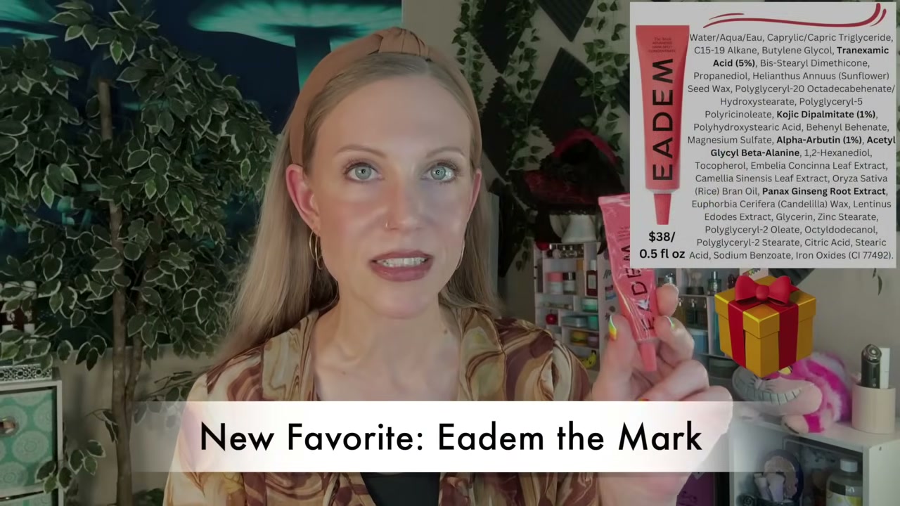 @aliceintherabbithole reviewing EADEM The Mark Advanced Dark Spot Concentrate at 14:54 in a YouTube Shorts video