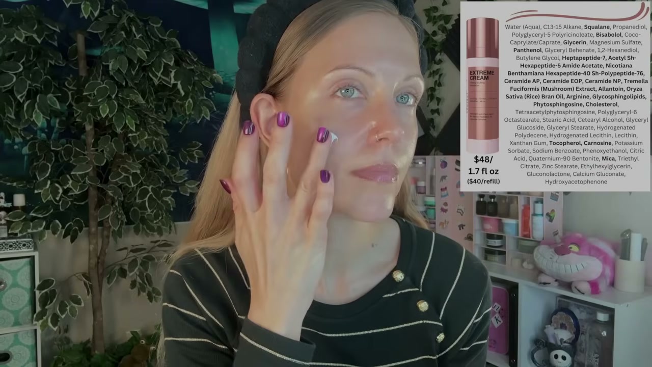 @aliceintherabbithole reviewing Innbeauty Extreme Cream at 18:59 in a YouTube Shorts video