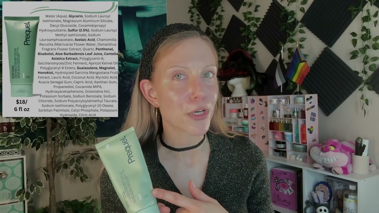 @aliceintherabbithole reviewing Kate Somerville Sulfur Cleanser at 25:02 in a YouTube Shorts video