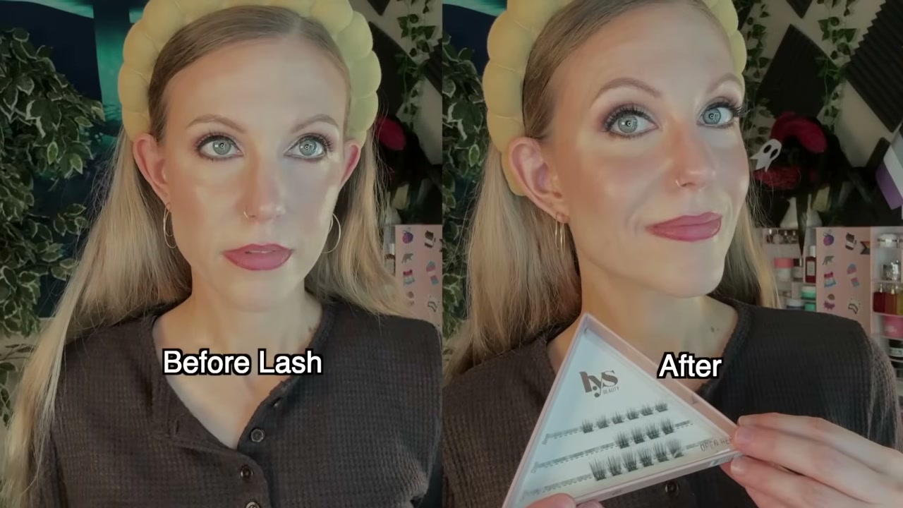 Uplifted Pre-Glued Lash Clusters