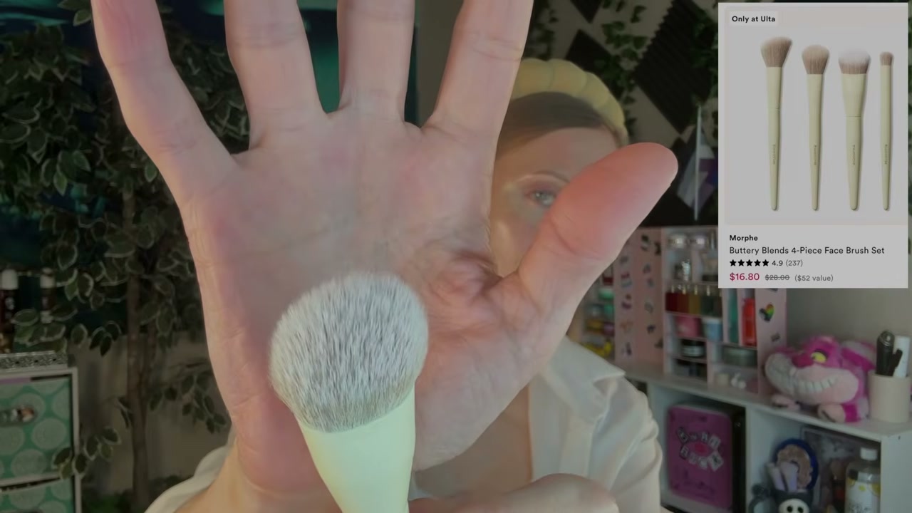 @aliceintherabbithole reviewing Morphe Buttery Blends Brush Set at 14:36 in a YouTube Shorts video