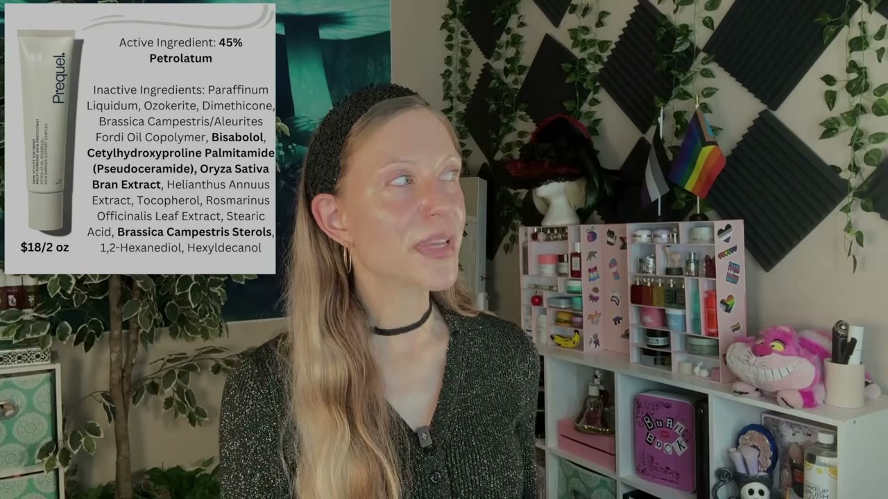 @aliceintherabbithole reviewing Prequel Skin Utility Ointment at 09:54 in a YouTube Shorts video