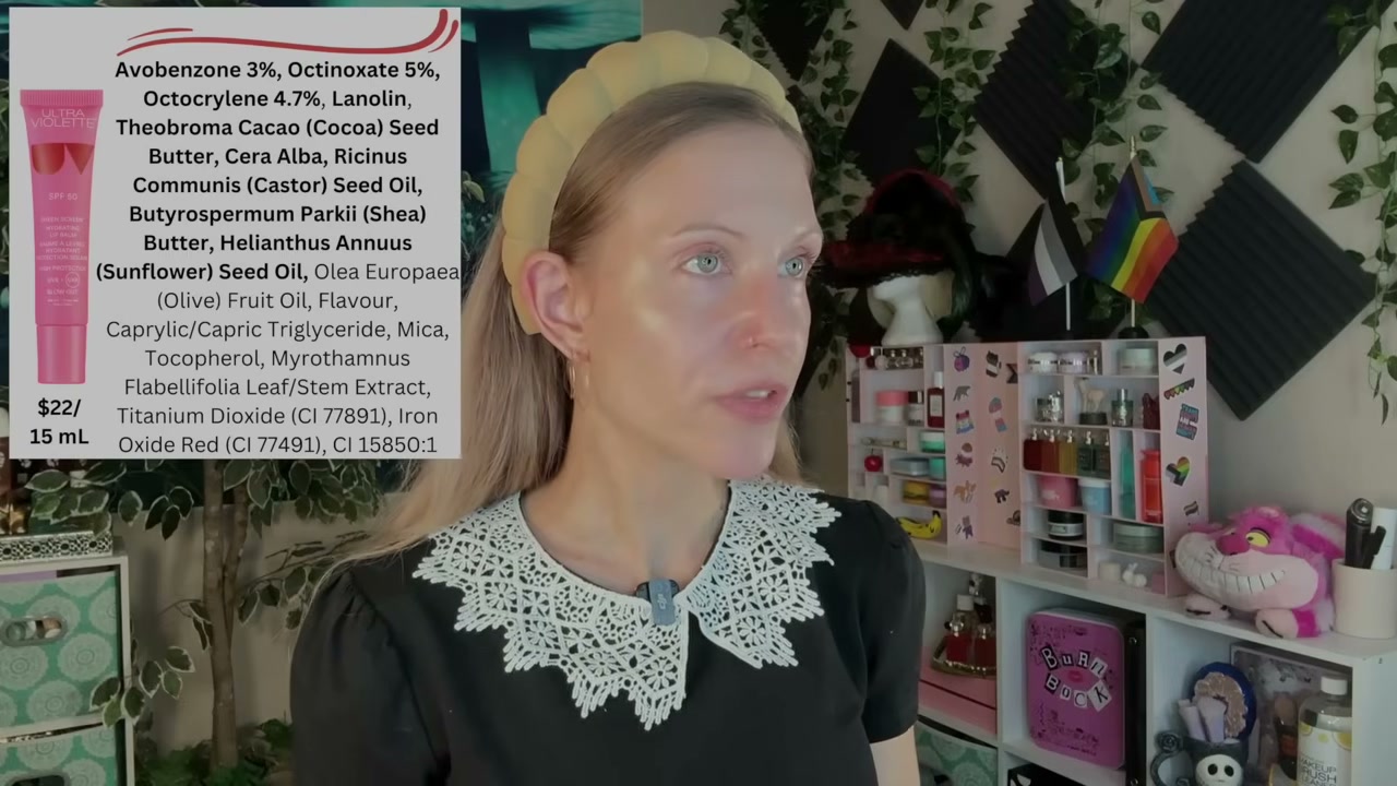 @aliceintherabbithole reviewing Ultra Violette Sheen Screen SPF 50 at 18:35 in a YouTube Shorts video