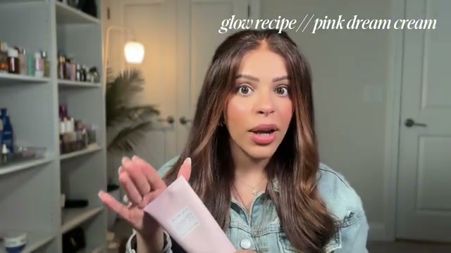 @alishasapproach reviewing Glow Recipe Watermelon Glow Pink Dream Body Cream at 15:03 in a YouTube Shorts video