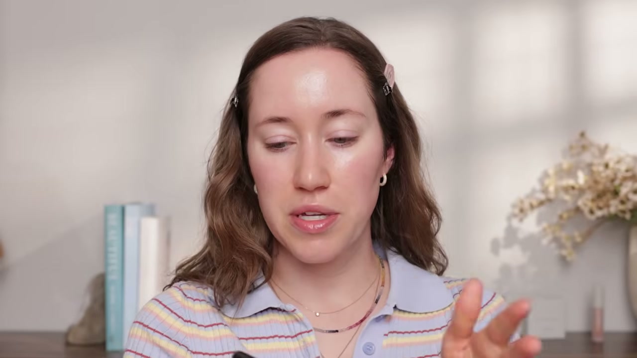 @allieglines reviewing BK Beauty 115 Medium Contoured Foundation Brush at 08:26 in a YouTube Shorts video