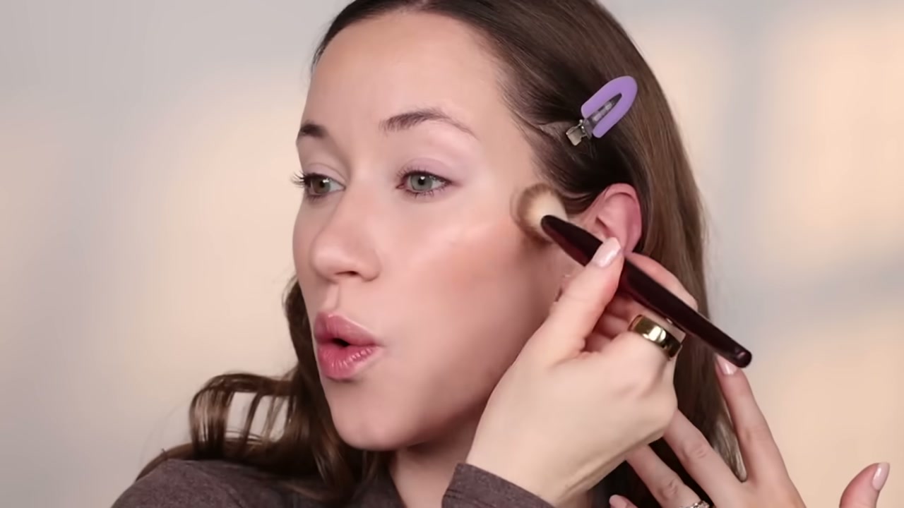 @allieglines reviewing MAKEUP BY MARIO Softsculpt Multi-Use Bronzing & Shaping Serum at 06:31 in a YouTube Shorts video