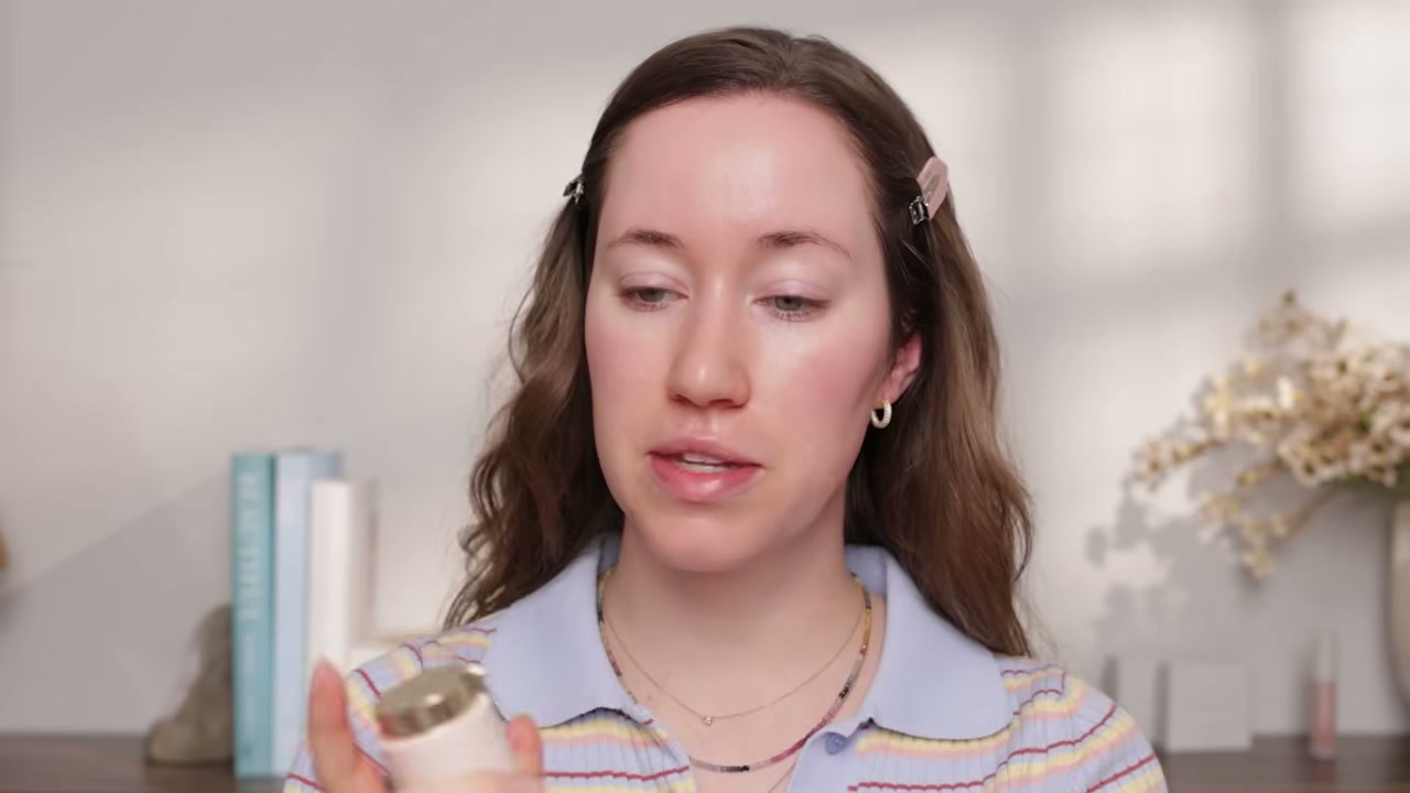 @allieglines reviewing Ravie Beauty Signature Skin Dream Barrier Cream Hydrating Face Moisturizer at 05:03 in a YouTube Shorts video