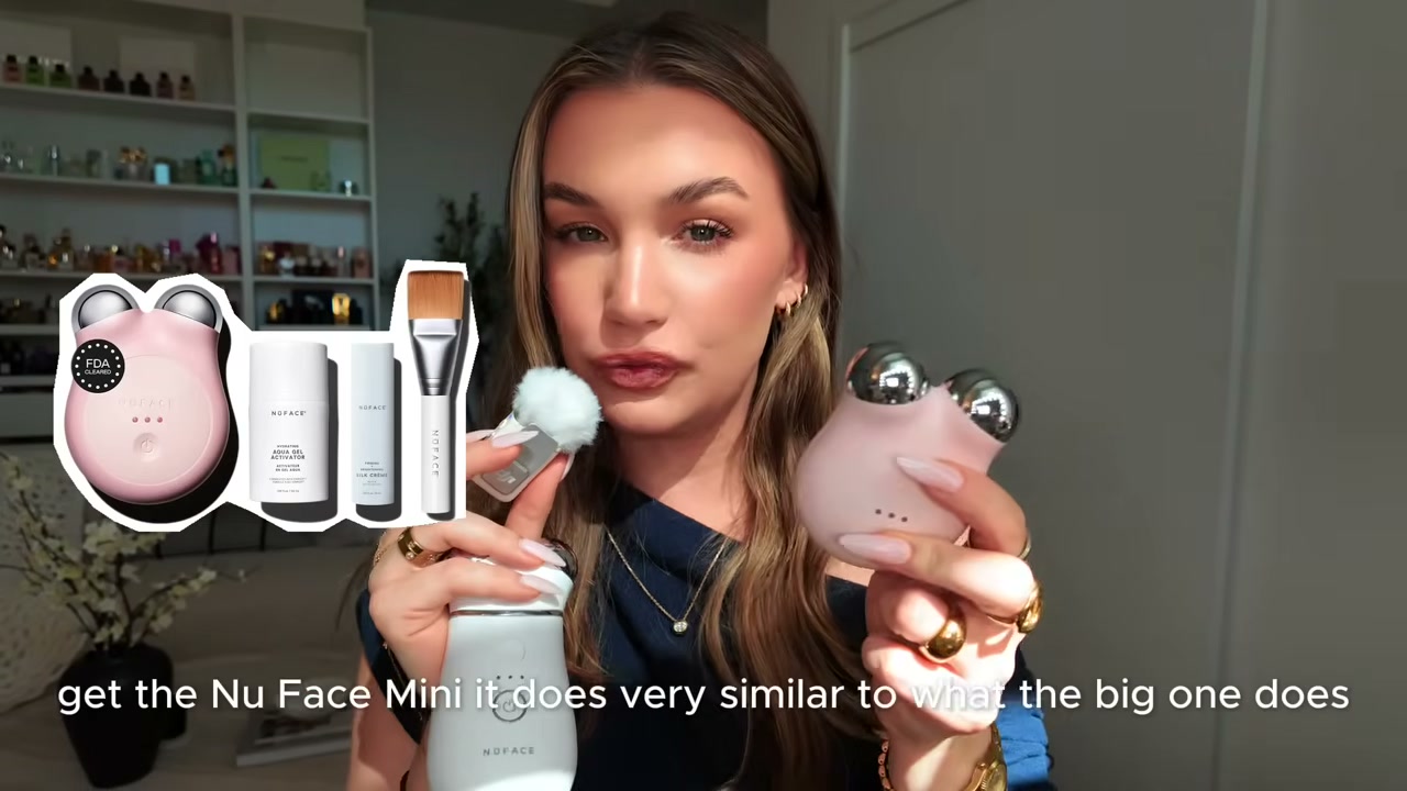 @allisonhoeller reviewing NUFACE Mini+ Facial Sculpting Tool at 06:50 in a YouTube Shorts video