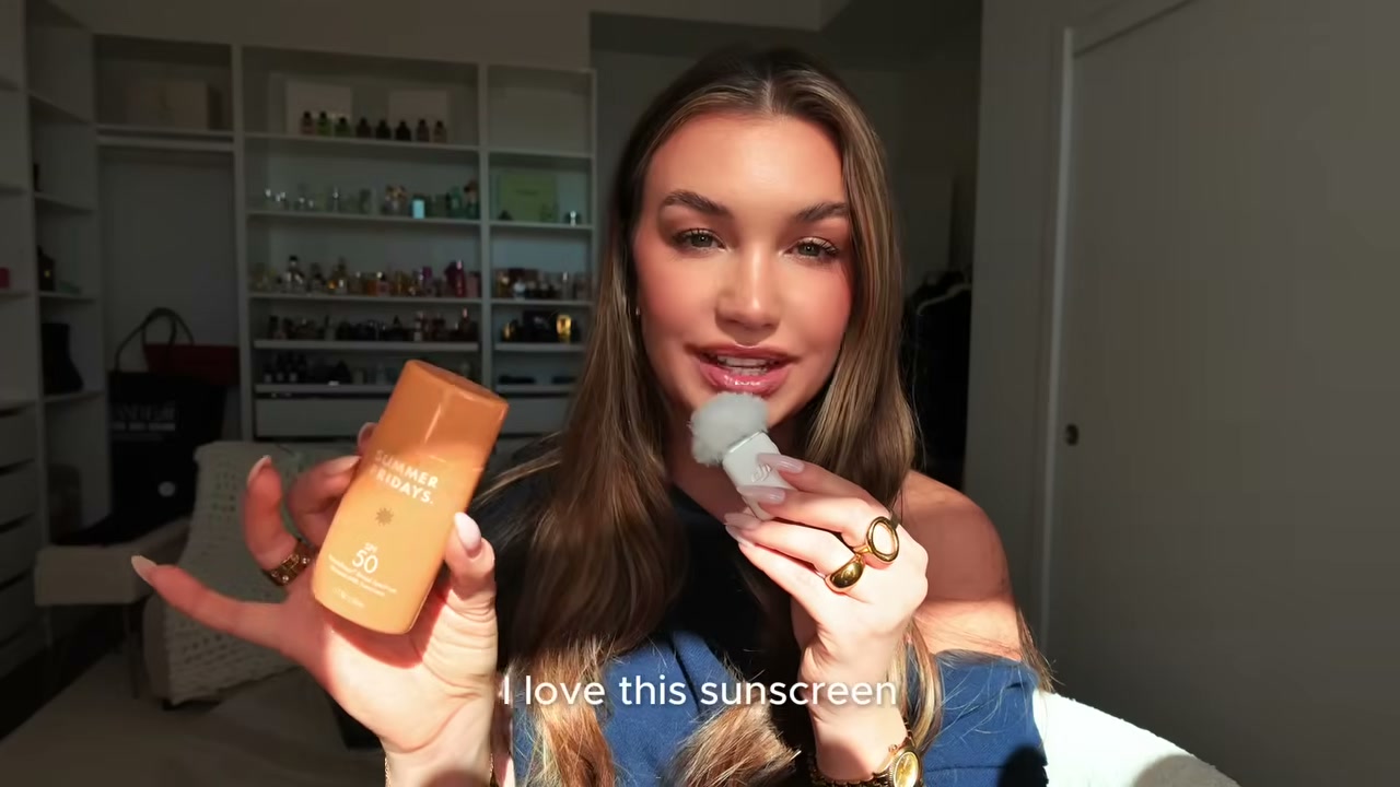 @allisonhoeller reviewing Summer Fridays SPF 50 Shade Drops at 08:56 in a YouTube Shorts video