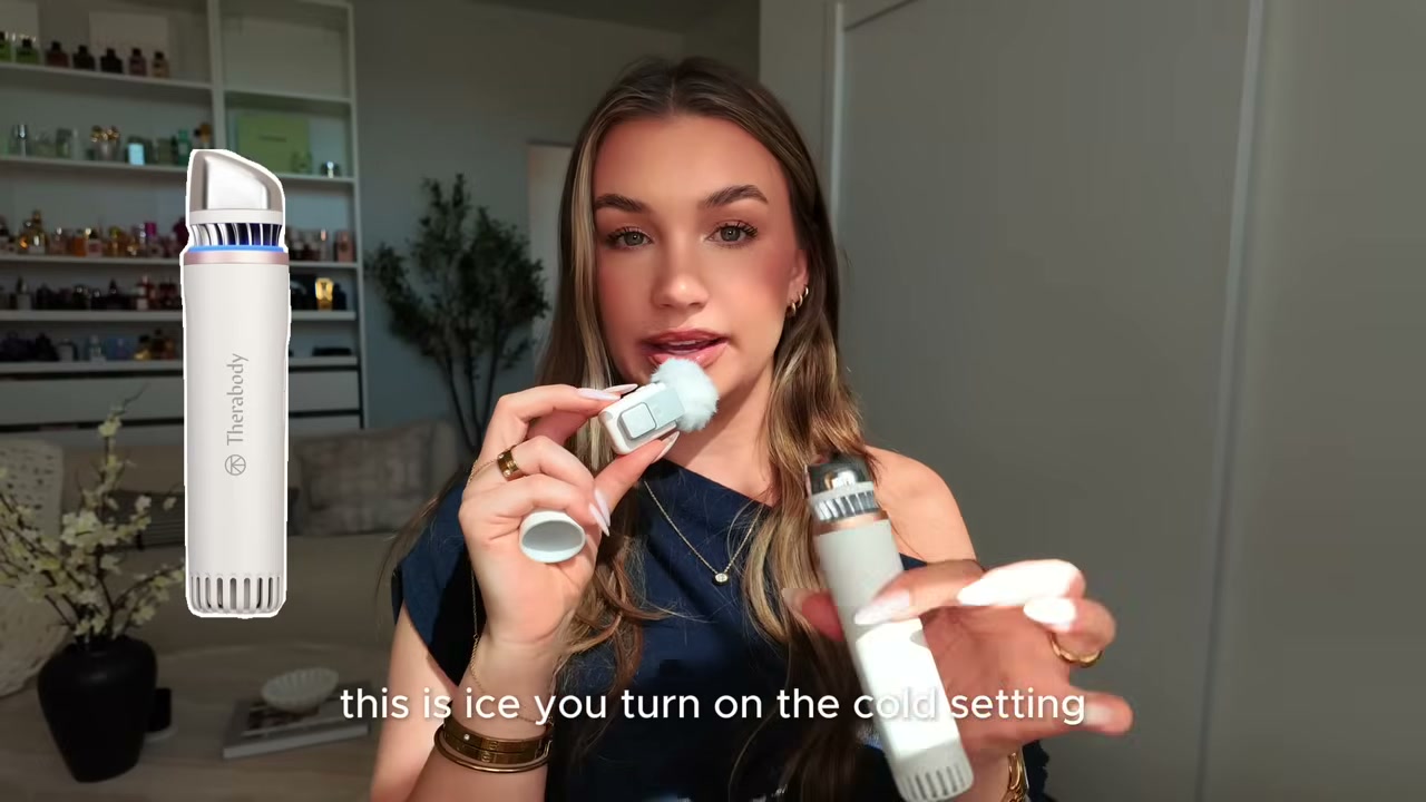 @allisonhoeller reviewing Therabody Theraface Depuffing Wand at 07:09 in a YouTube Shorts video