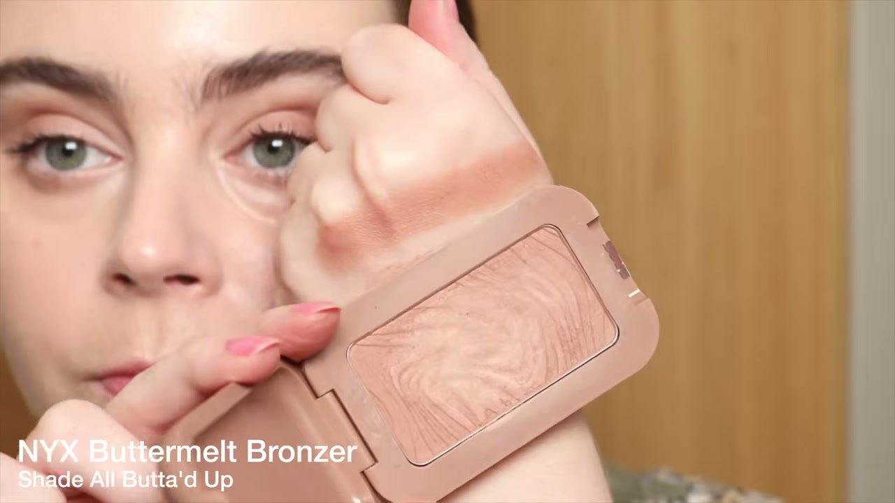 @amandaz reviewing NYX All Butta'd Up Bronzer at 30:34 in a YouTube Shorts video