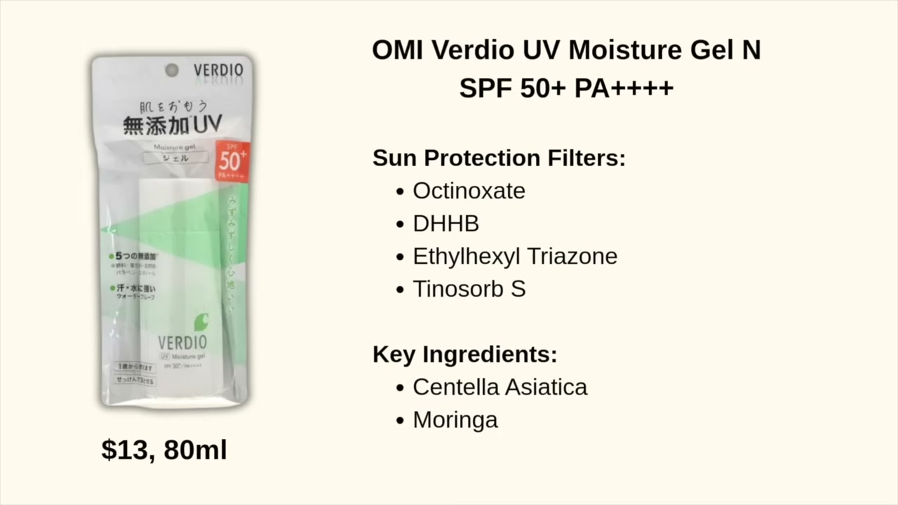 @amandaz reviewing OMI Verdio UV Moisture Gel N SPF 50+ Pa++++ at 20:43 in a YouTube Shorts video