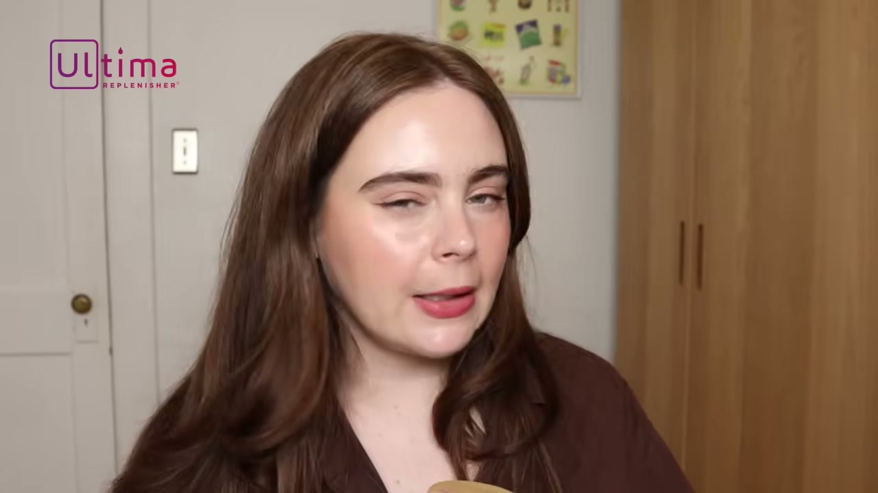 @amandaz reviewing Ultima Replenisher Peach Green Tea Electrolytes at 03:12 in a YouTube Shorts video