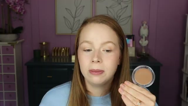 @amylovesmakeup reviewing Milani Cheek Kiss Cream Bronzer at 05:45 in a YouTube Shorts video
