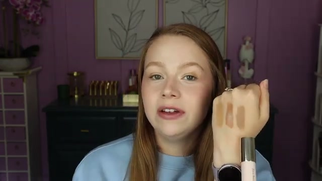 @amylovesmakeup reviewing Rare Beauty Effortless Bronzer Stick at 02:59 in a YouTube Shorts video