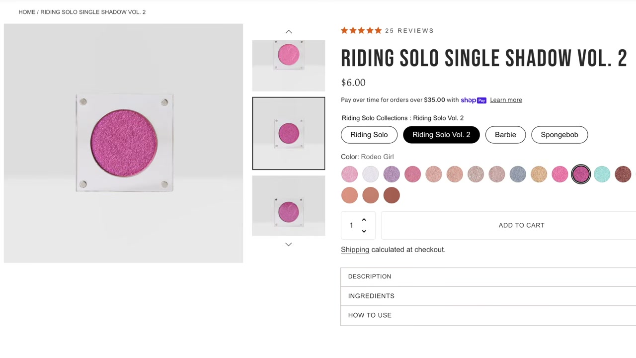 @andreamatillano reviewing Beauty Creations Riding Solo Single Shadow at 15:46 in a YouTube Shorts video
