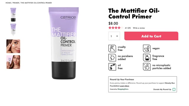 @andreamatillano reviewing Catrice Prime & Fine Pore Refining Anti-Shine Base at 01:38 in a YouTube Shorts video