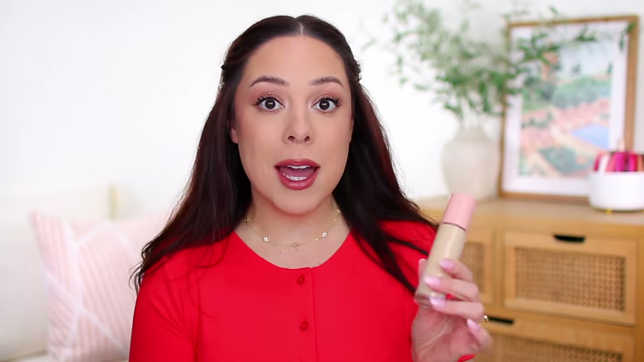 @andreamatillano reviewing e.l.f. Cosmetics Halo Glow Liquid Filter at 01:27 in a YouTube Shorts video