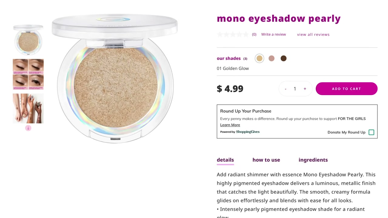 Mono Eyeshadow Pearly