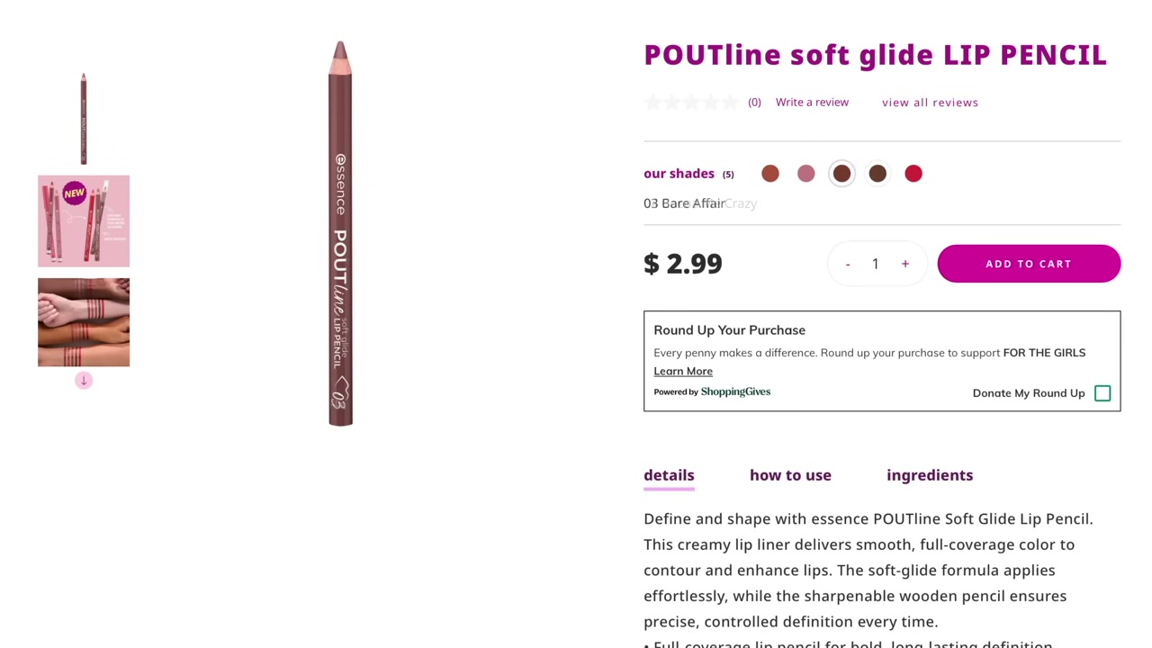 Poutline Soft Glide Lip Pencil
