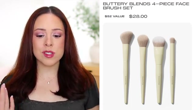 @andreamatillano reviewing Morphe Buttery Blends 4-Piece Face Brush Set at 35:06 in a YouTube Shorts video