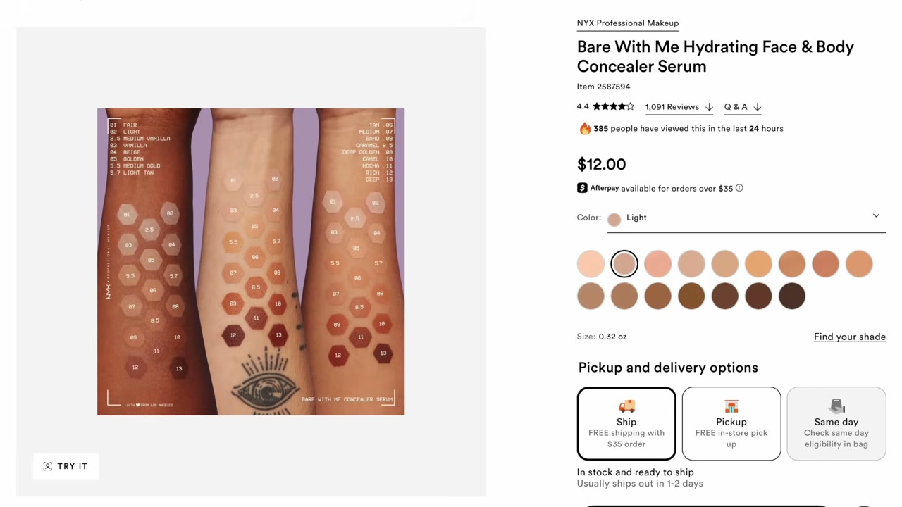 Bare With Me Concealer Serum