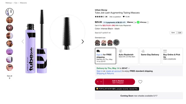 andreamatillano mentioning Urban Decay Tube Job Mascara at 20:18 in their YouTube video