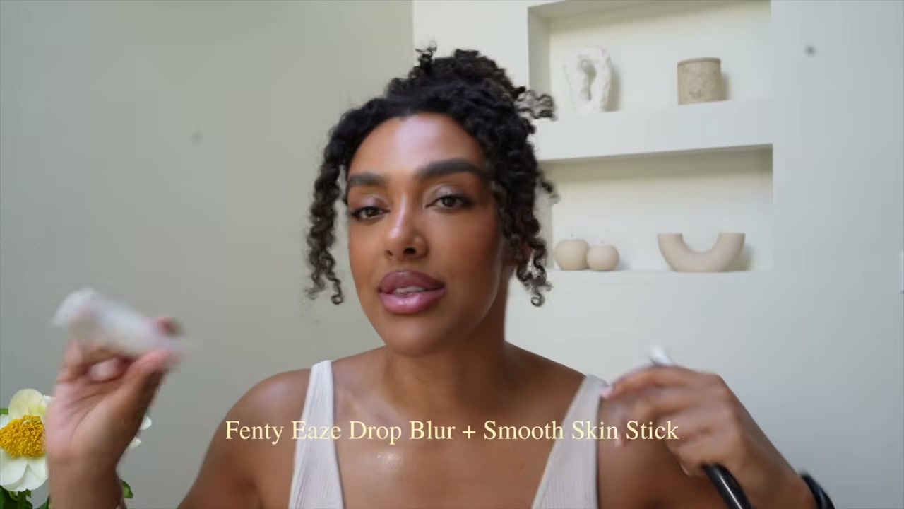 @angela.onuoha reviewing Fenty Beauty Eaze Drop Blur + Smooth Skin Stick at 17:48 in a YouTube Shorts video