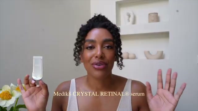 @angela.onuoha reviewing Medik8 CRYSTAL RETINAL 10 Serum at 11:11 in a YouTube Shorts video